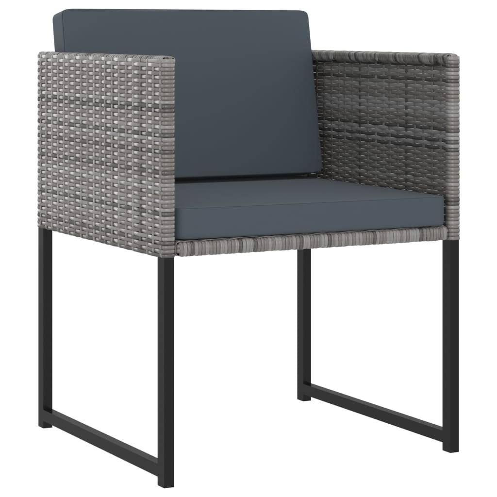 Vidaxl - Ensemble à manger de jardin coussins 13 pcs Résine tressée Gris vidaXL 313102 - Imagen 9