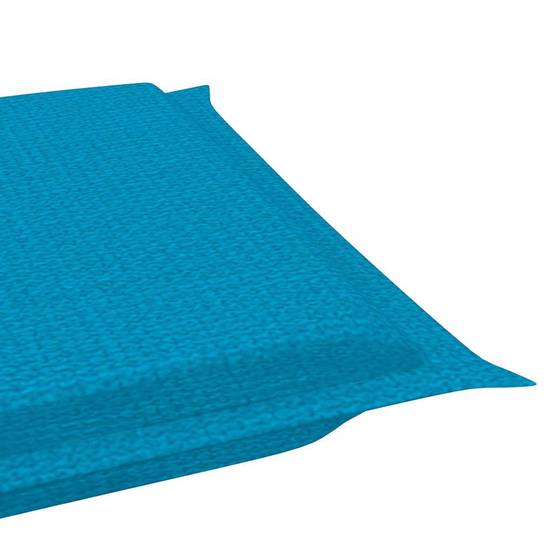 Transat jardin bois acacia massif piscine relaxation pliable coussin bleu - ComfortXL Outdoor Living - Image 6