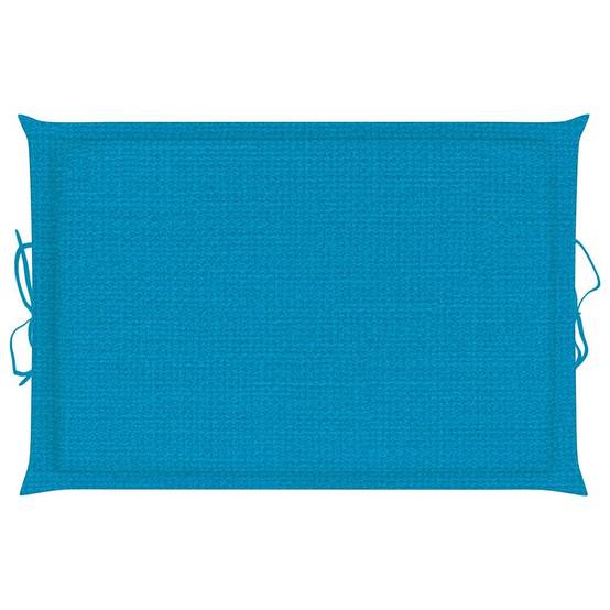 Transat jardin bois acacia massif piscine relaxation pliable coussin bleu - ComfortXL Outdoor Living - Image 7