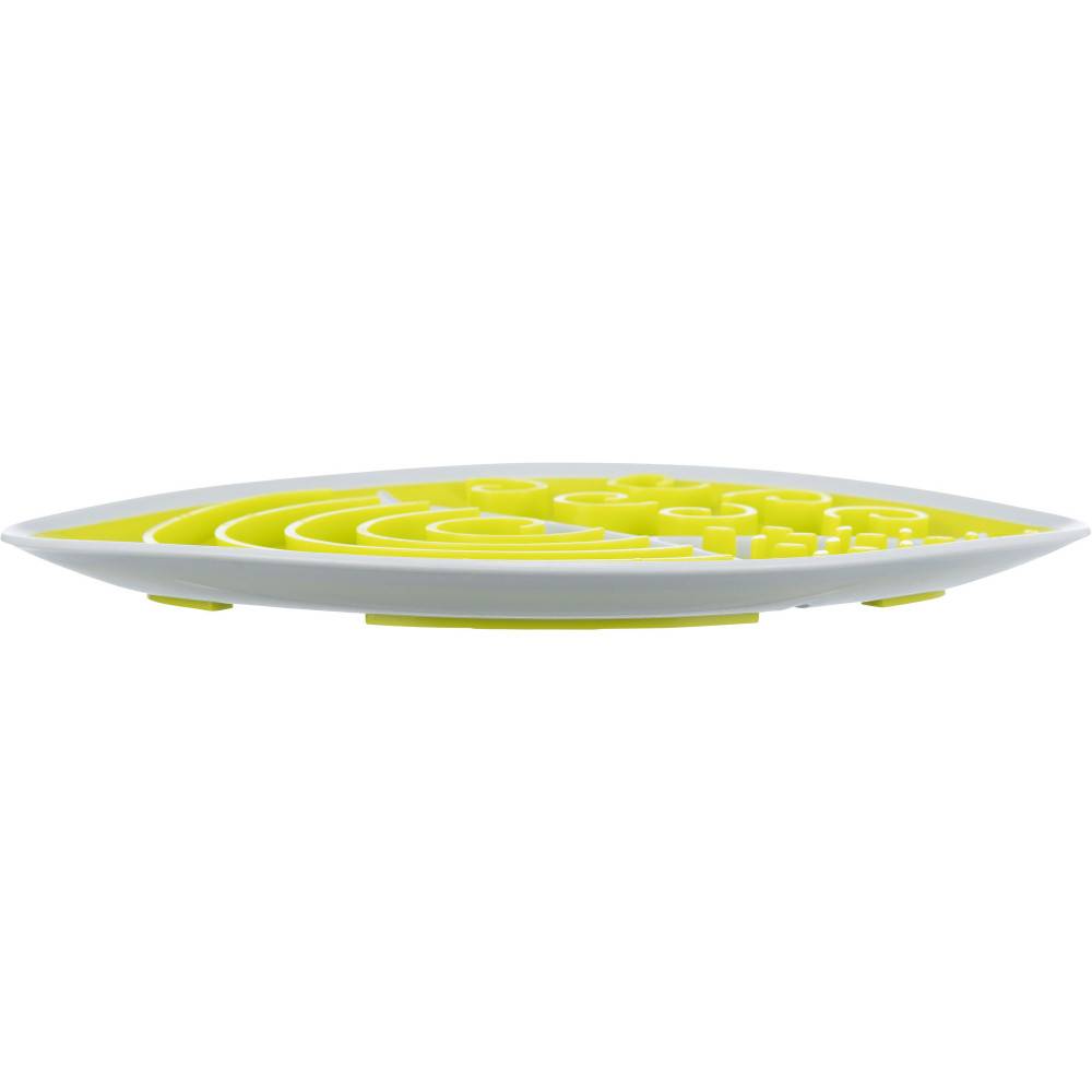 Trixie - Assiette à lécher 28 x 21cm ovale jaune  pour chien - Imagen 3