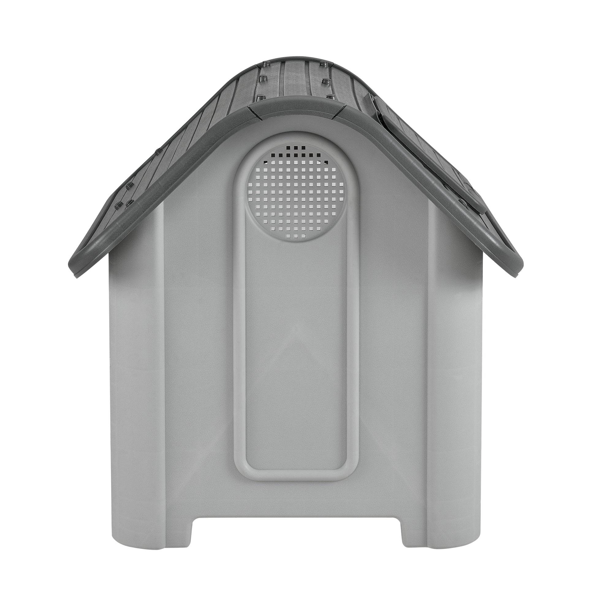 Helloshop26 - Niche PVC avec trou d'aération gris et noir 87 x 72 x 75,5 cm - Imagen 4