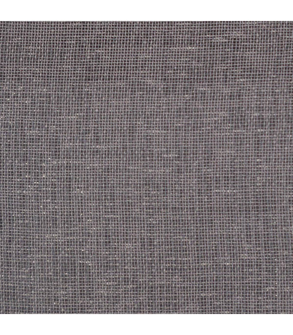 Voilage à œillets Etamine Gris 140 x 260 cm - Imagen 3