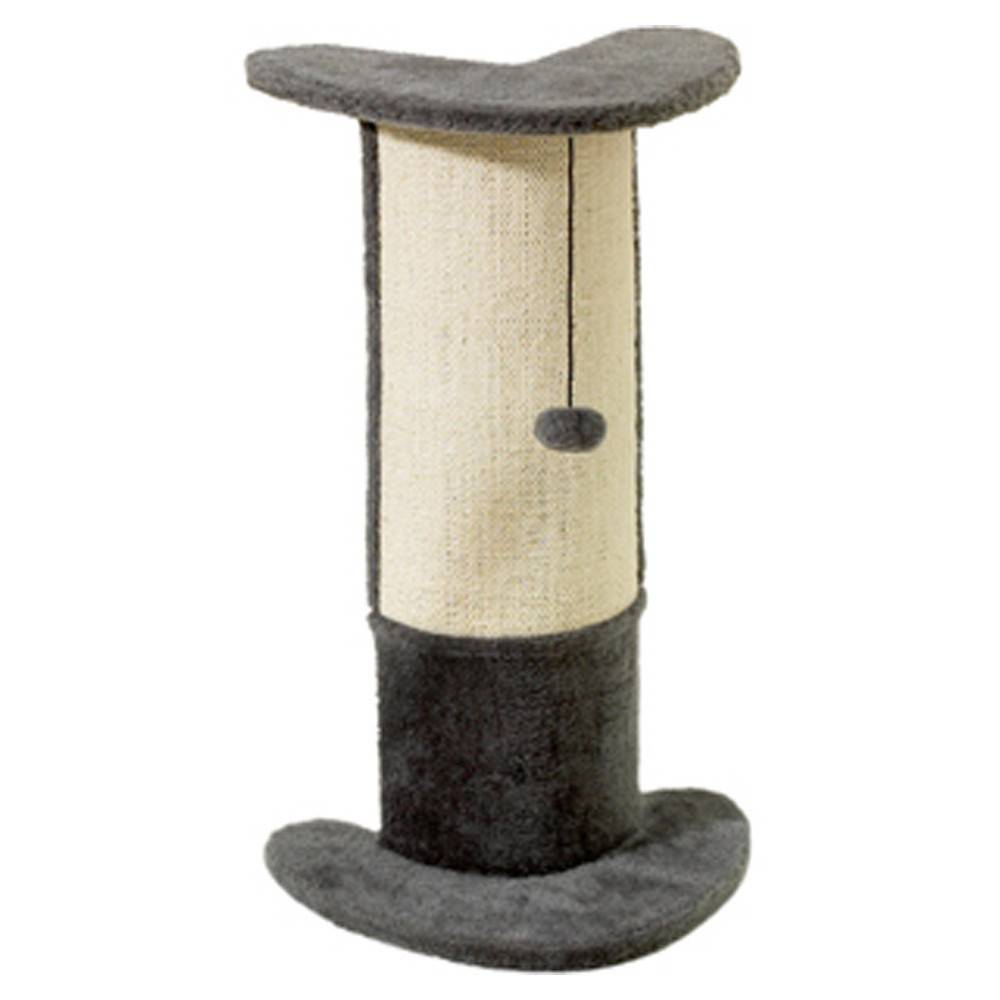 Flamingo - Griffoir D'angle Santo 29 x 21 x 71 cm Gris pour chat - Image 1
