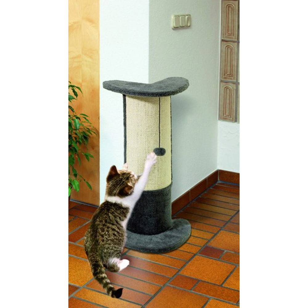 Flamingo - Griffoir D'angle Santo 29 x 21 x 71 cm Gris pour chat - Image 2