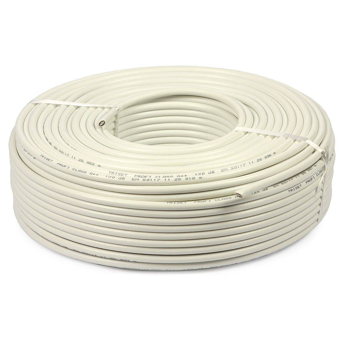 Sans Marque - Câble électrique blanc 3G2.5 mm en rouleau de 50 mètres - Image 1