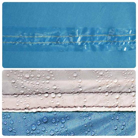 Tarp de Bivouac Polyester Imperméable Léger Abri de Pluie Polyvalent Bleu 300x294 cm – ComfortXL Outdoor Living - Imagen 8