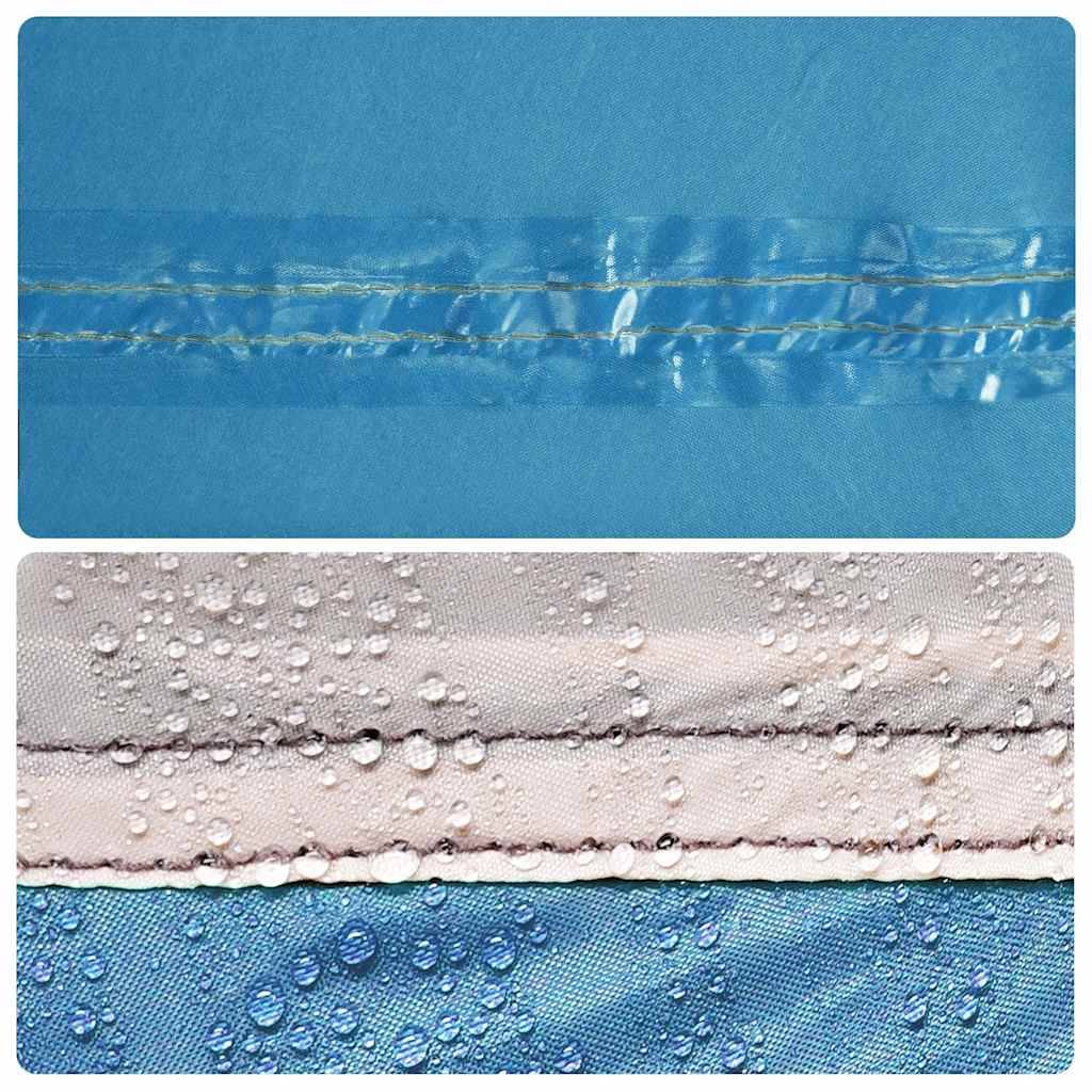 Tarp de Bivouac Polyester Imperméable Léger Abri de Pluie Polyvalent Bleu 300x294 cm – ComfortXL Outdoor Living - Imagen 8