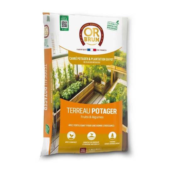 Or Brun - Terreau Potager Et Carré Potager - Or Brun - Obrtcapot20n - 20 L
