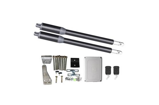 Casanoov Portail bois composite battant 3,5m ATHOS H.140cm gris anthracite avec cadre aluminium + motorisation RANGER B150 - Image 4