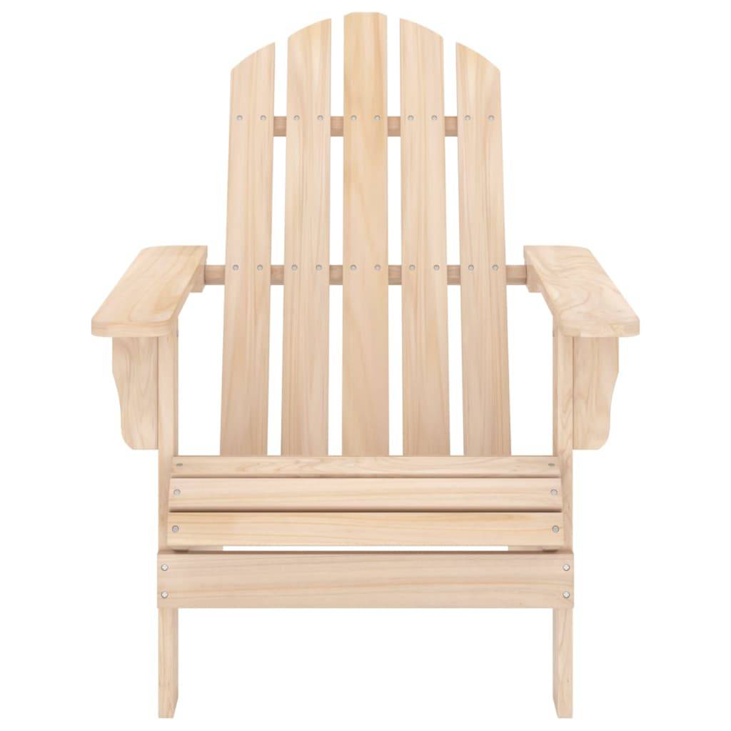 Chaise Longue Adirondack Bois de Sapin avec Repose-pieds et Table Naturel – ComfortXL Outdoor Living - Image 9