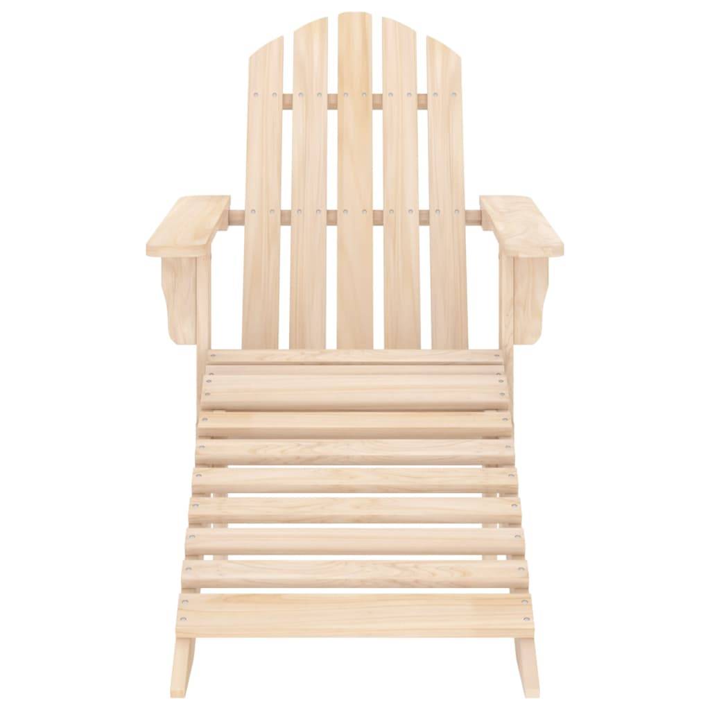 Chaise Longue Adirondack Bois de Sapin avec Repose-pieds et Table Naturel – ComfortXL Outdoor Living - Image 6