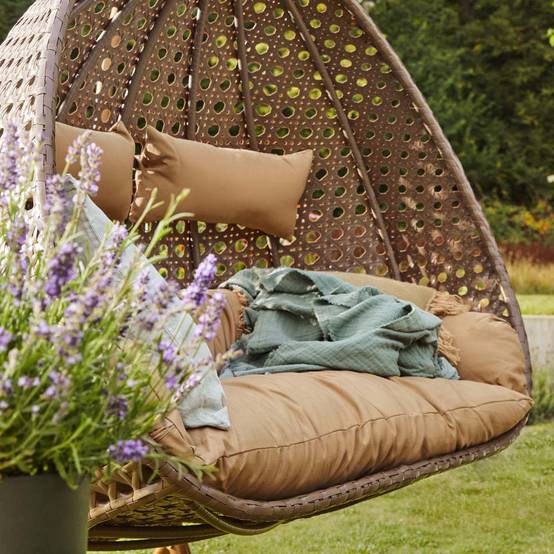 KESSER® Fauteuil Suspendu Effet Jungle avec Structure en Acier | Panier KESSER® Fauteuil Suspendu Effet Jungle avec Structure en Acier | Panier