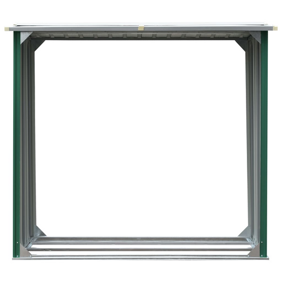Vidaxl - Abri de stockage de bois Acier galvanisé 172x91x154 cm Vert - vidaXL - Image 3