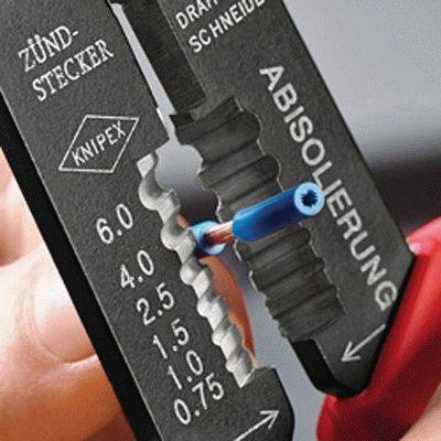 Knipex - Pince à sertir universelle - 230 mm - Chromée gainée PVC - KNIPEX - 9721215SB - Image 5