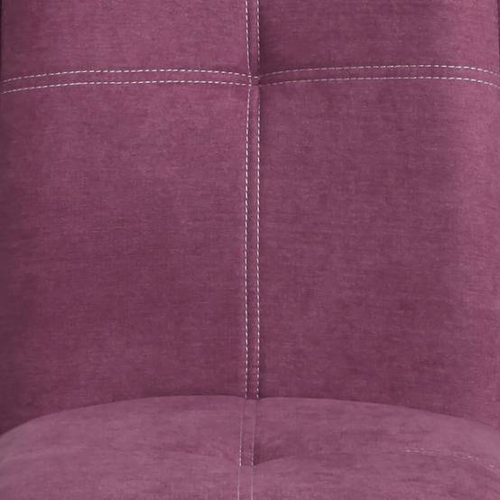 Lot de 2 Chaises Tissu Coloris Violet - BISPO - Image 8