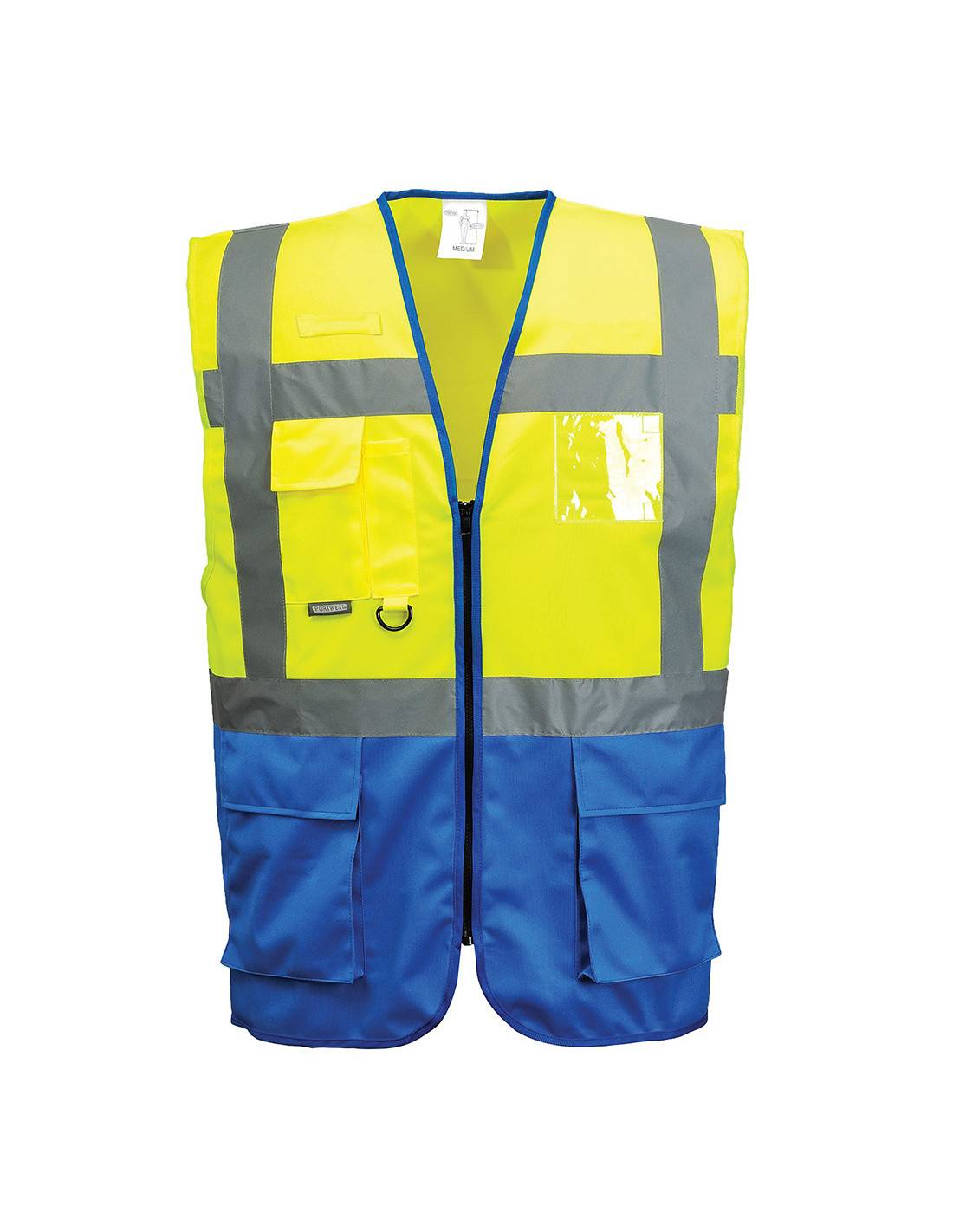 Gilet De Sécurité Executive Warsaw Haute Visibilité Bi-matière Multi-poches - Portwest