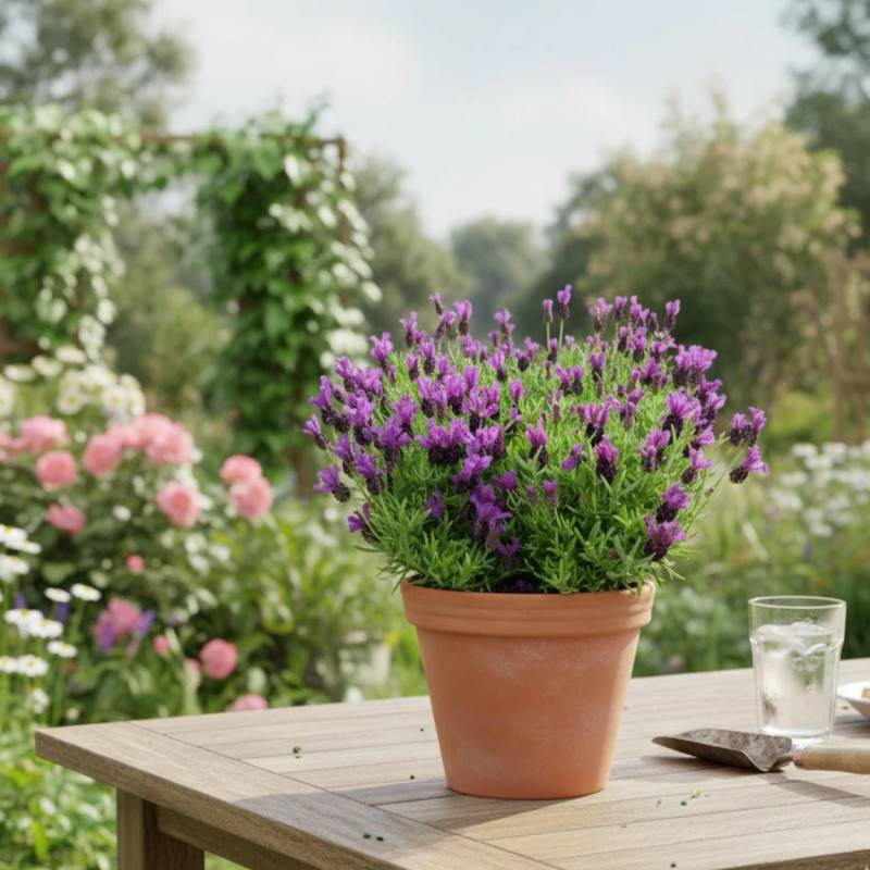 Lavande papillon Magical® Posy Purple 'Kolmapopu' à fleurs Rose - feuillage Persistant - Godet - 5/20 cm-  hauteur à maturité De 0,50 m à 1,00 m - Imagen 3
