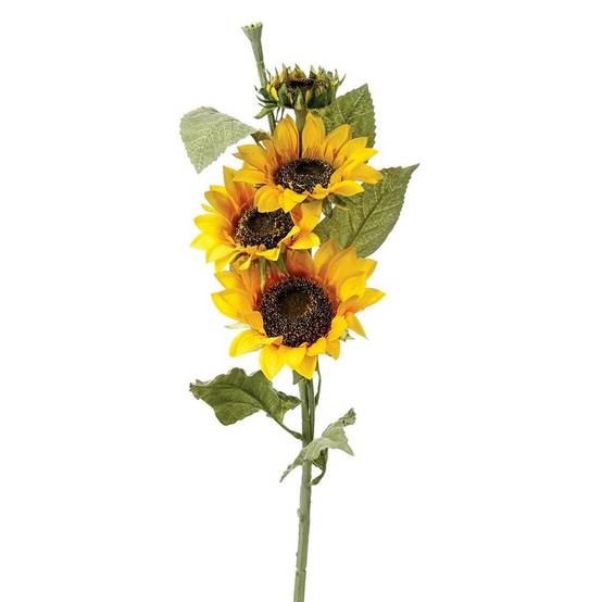 Fleur Artificielle "Tournesol" 80cm Jaune - Image 1