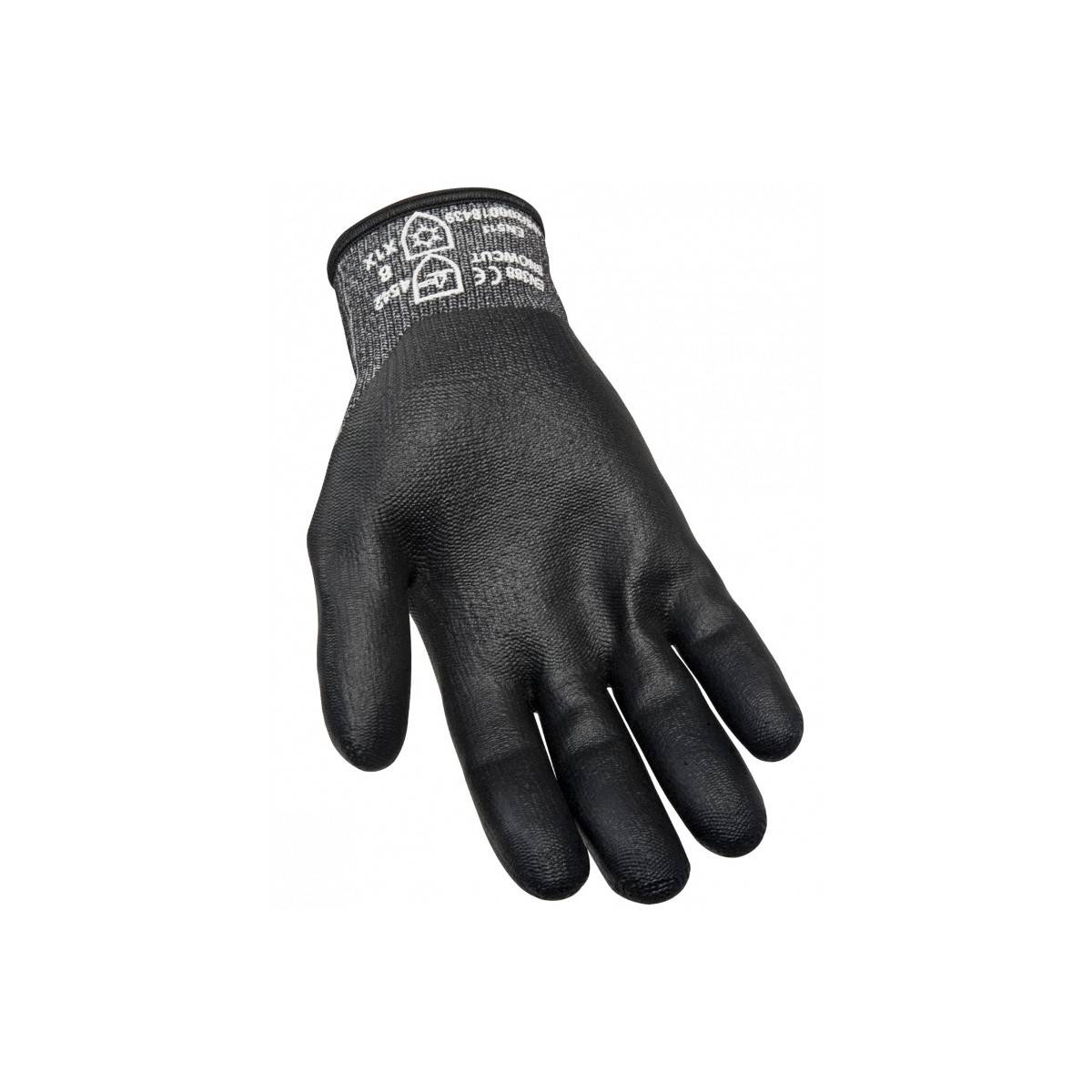Gant Anti coupure Anti Froid SINGER taille 9 support tricote enduit nitrile fibres haute tenacite - Imagen 4