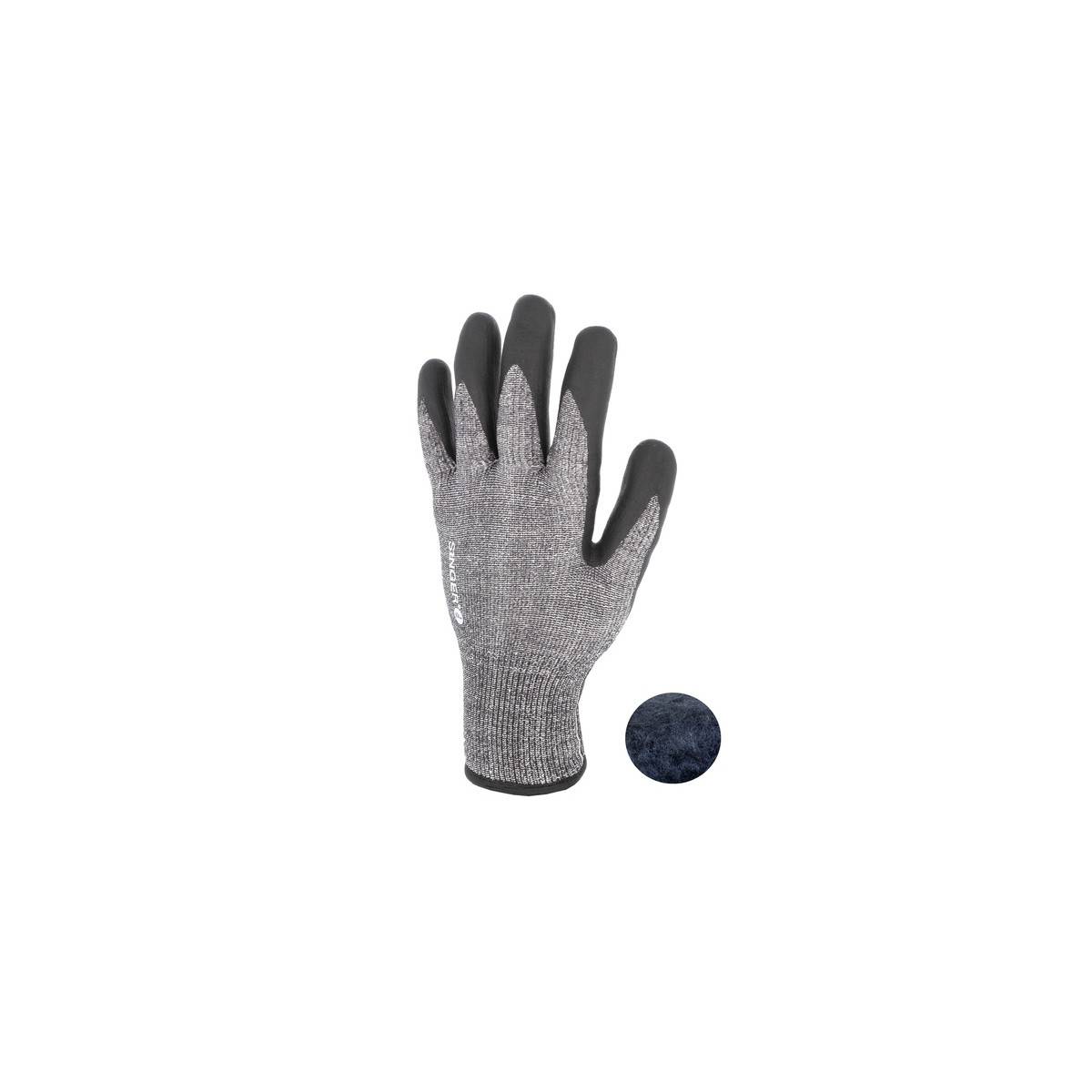 Gant Anti coupure Anti Froid SINGER taille 9 support tricote enduit nitrile fibres haute tenacite - Imagen 5