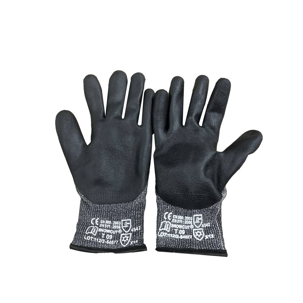 Gant Anti coupure Anti Froid SINGER taille 9 support tricote enduit nitrile fibres haute tenacite - Imagen 7