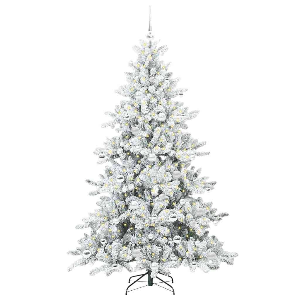 Vidaxl - Sapin de Noël Artificiel à Branches Articulées Blanc 180 cm vidaXL 3397723 - Image 4