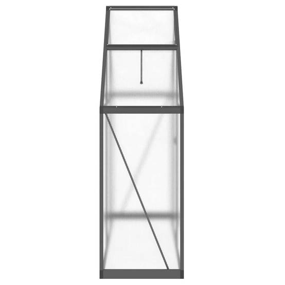 ComfortXL - Serre Polycarbonate Aluminium Jardin Protection Hivernage 169x58cm Anthracite - ComfortXL Outdoor Living - Image 4
