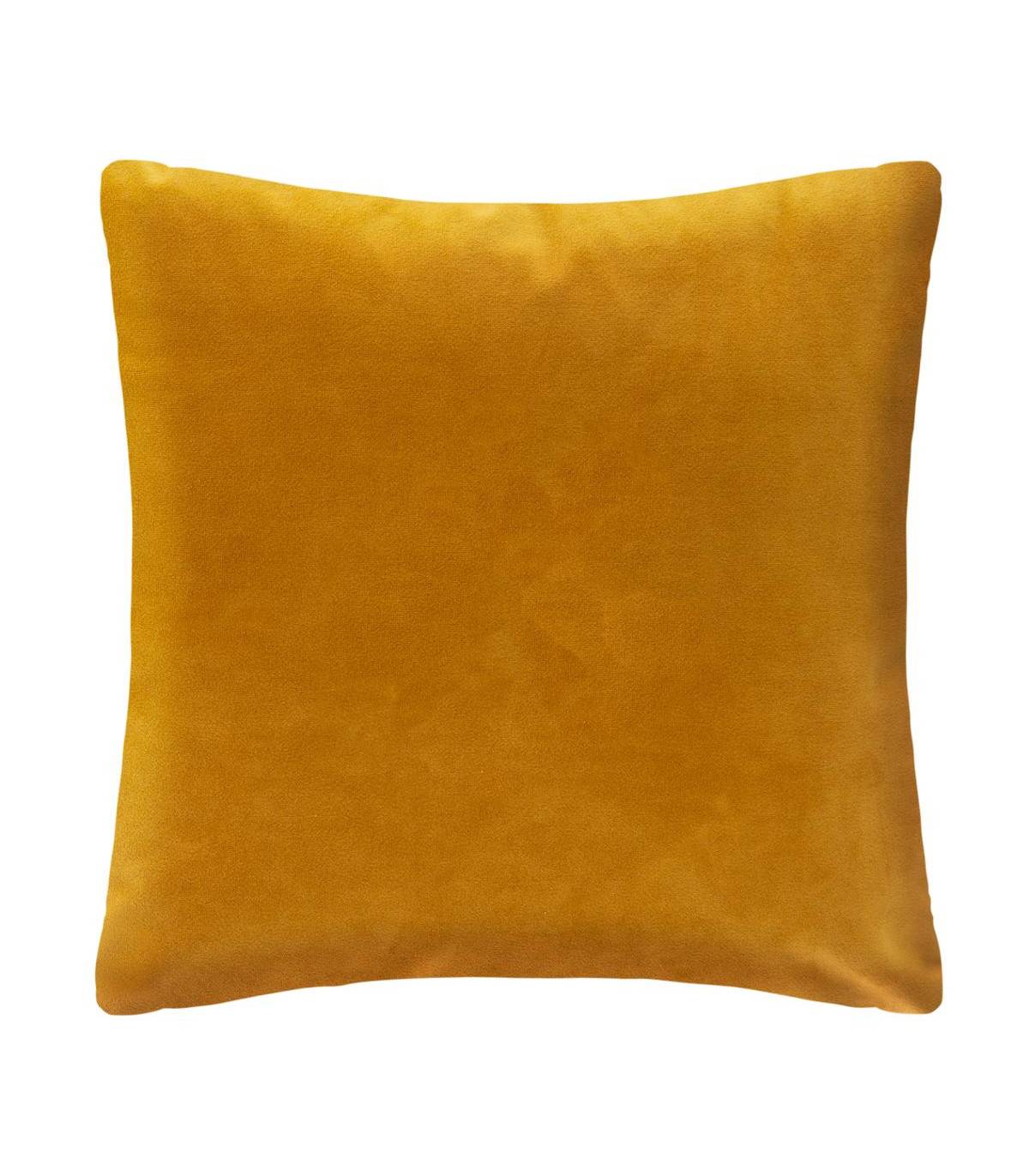 Coussin déhoussable Velours Ocre et Or 40 x 40 cm - Imagen 2