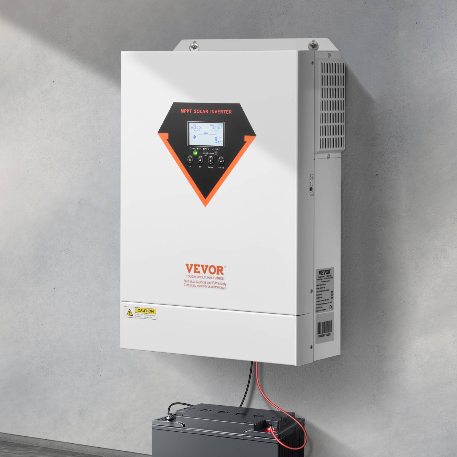 Vevor - VEVOR Onduleur solaire hybride 6000W, 48V->220/230V, contrôleur MPPT 120A intégré, hors réseau. - Image 8