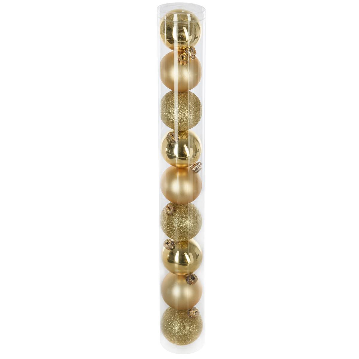 Atmosphera - Lot de 9 boules D.6cm or - Atmosphera Créateur d'intérieur