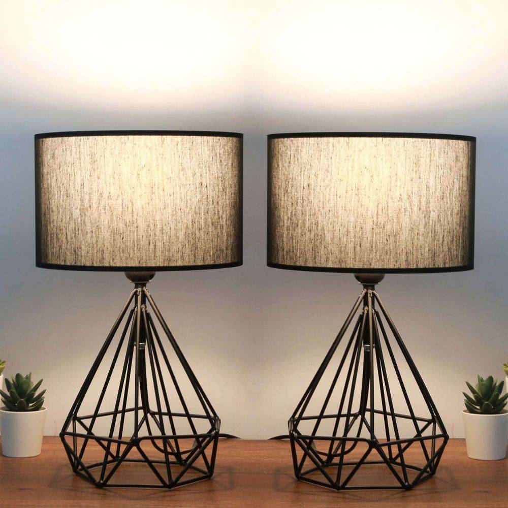 Hanah Home - Lampe à poser en métal Loc (Lot de 2) - Imagen 2