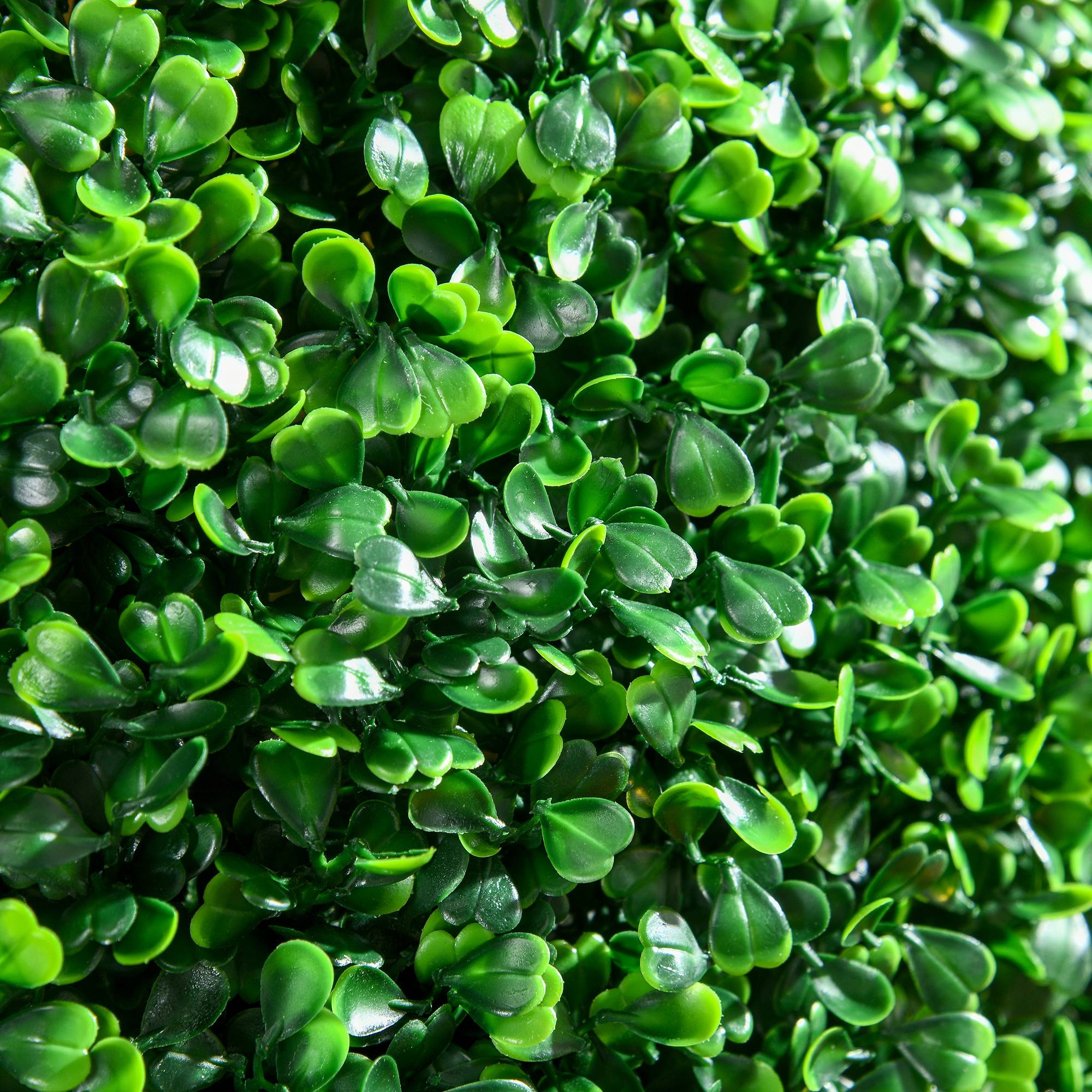 Lot 2 Boules Buis Artificielles Plastique Intérieur Extérieur Anti-UV 50cm Vert - ComfortXL Outdoor Living - Image 10