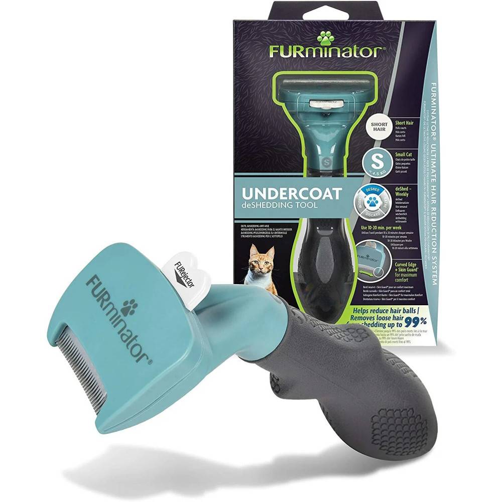 Furminator - Furminator - Brosse Furminator S pour chat a poils court de moins de 4.5 kg - Imagen 1