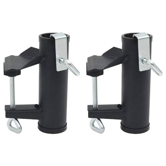 Vidaxl - Pinces à parasol pour balcon 2 pcs 25-38 mm acier vidaXL 4003383 - Image 1