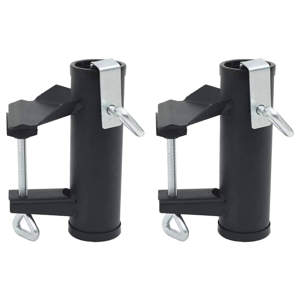 Vidaxl - Pinces à parasol pour balcon 2 pcs 25-38 mm acier vidaXL 4003383 - Image 1