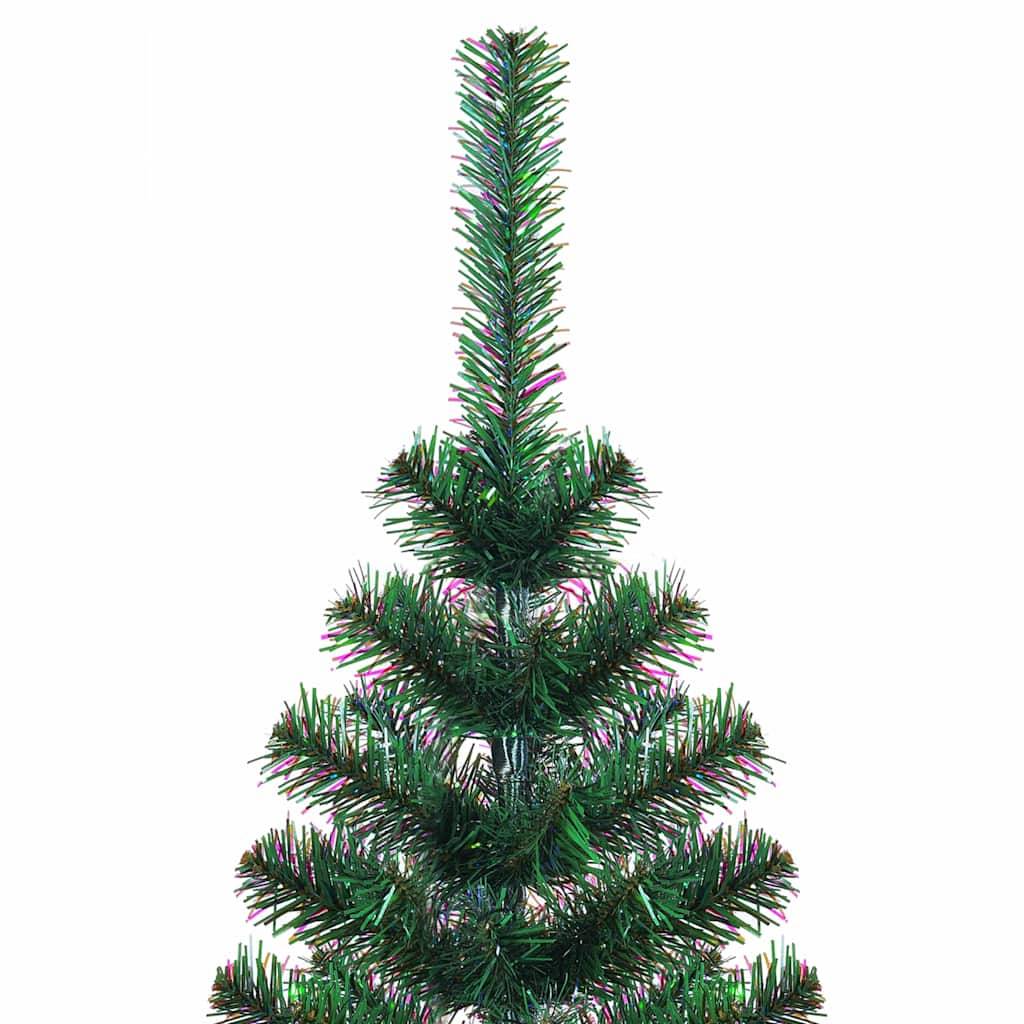 Sapin de Noël | Arbre de Noël artificiel pré-éclairé Vert 210 cm PVC et métal Maison Chic - Image 6