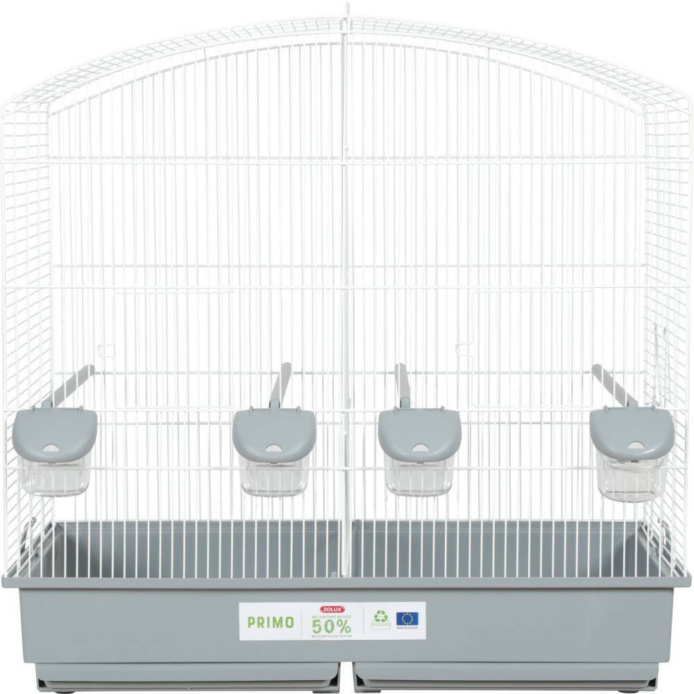 Zolux - Cage Familly blanche gris 70 x 40 x 70cm de hauteur pour oiseaux - Image 3