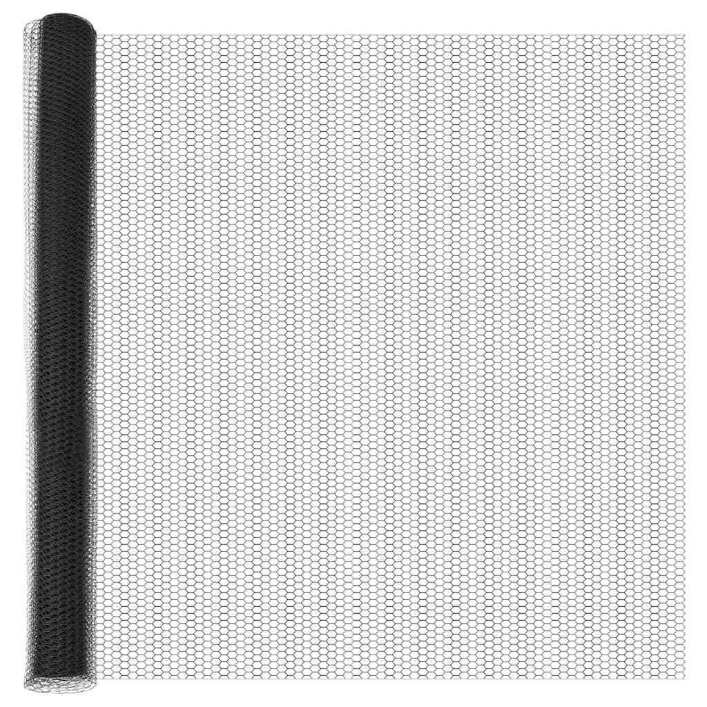Clôture hexagonale PVC Gris 50 x 1,6 m, Poids :16.4kg - PANGIVO - Image 5