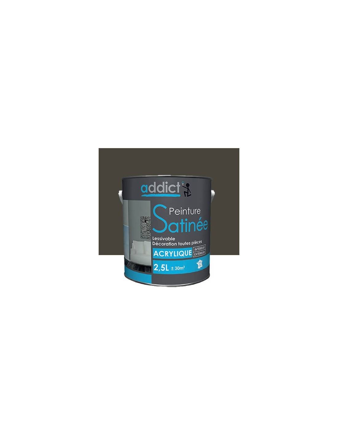 Peinture Acrylique Satin 2.5 Litres Manganese - Addict - Image 2