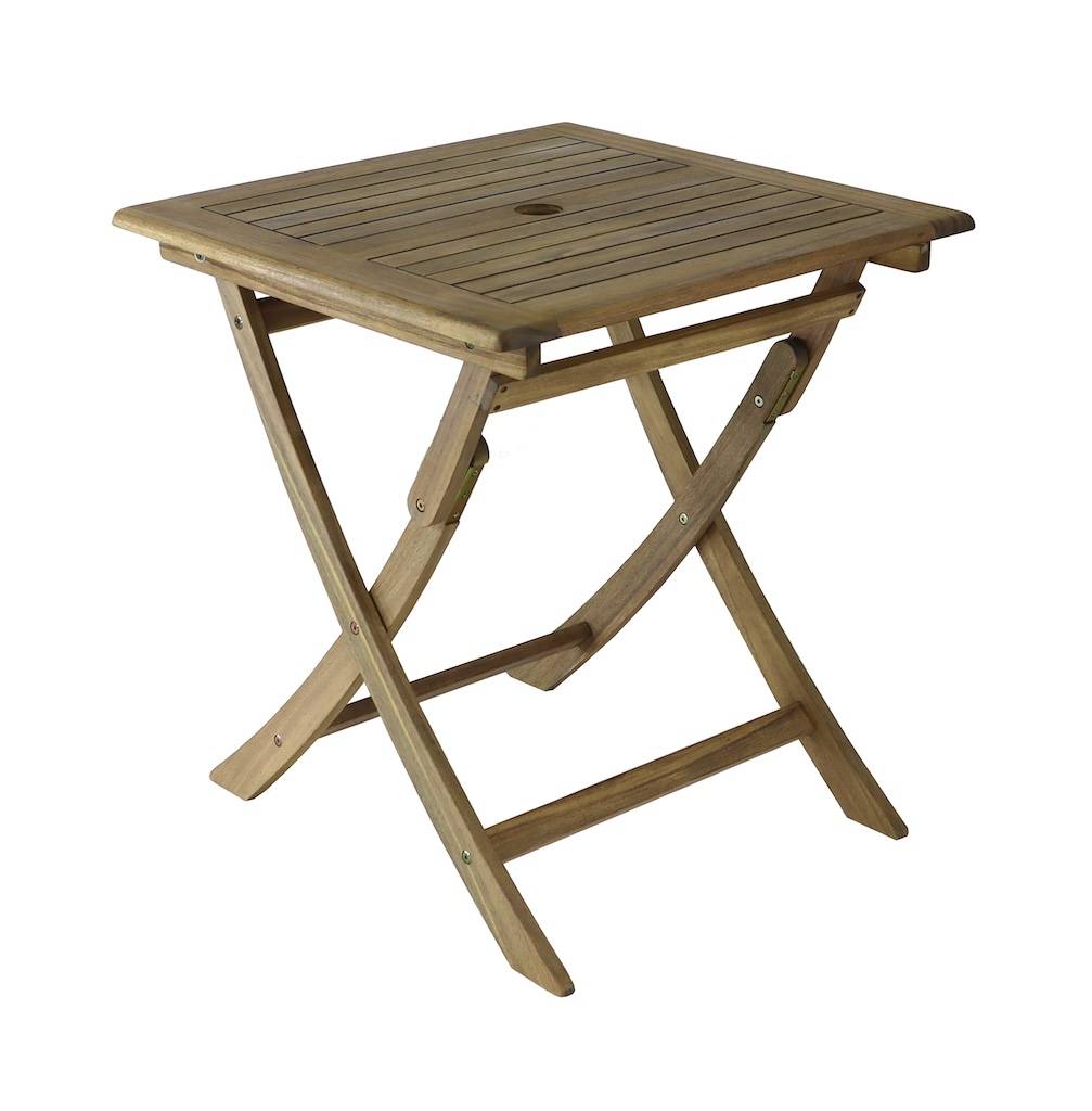 Proloisirs - Table pliante - SOPHIE - Acacia FSC 100% - 70 x 70 cm