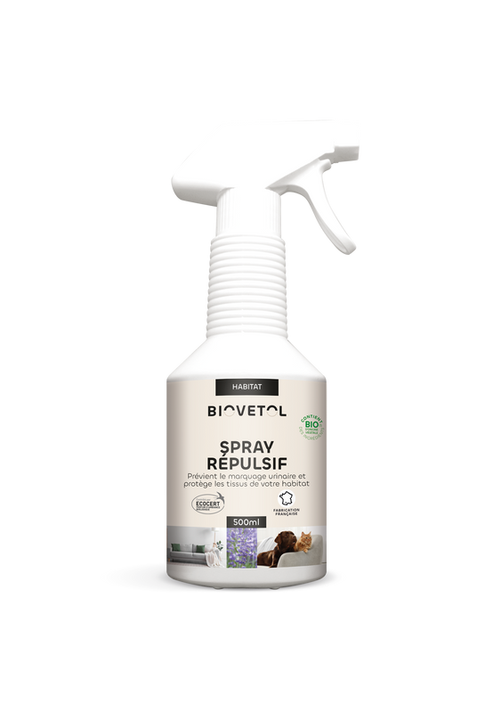 Biovetol - Spray Répulsif Chien et Chat Bio - 500ml - Image 1