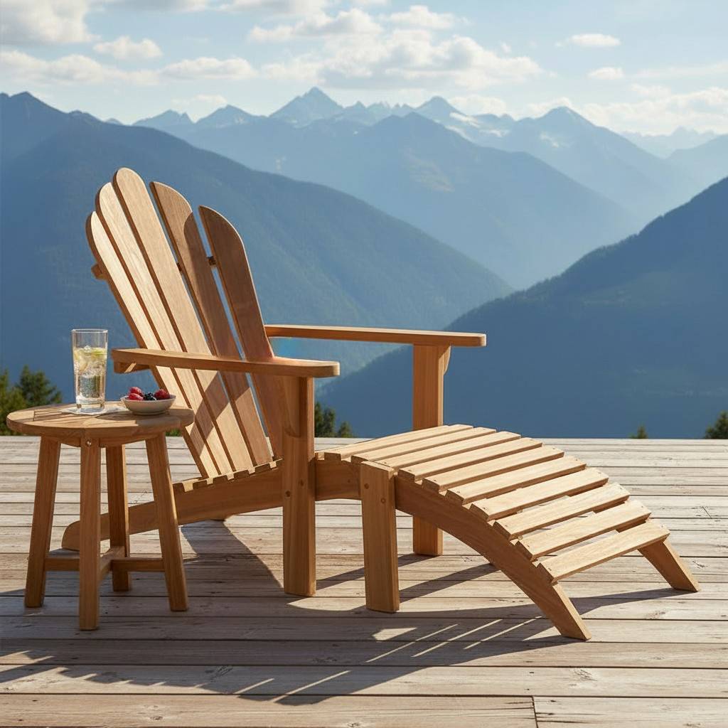 Adirondack en teck massif - TECK'Attitude - Imagen 2
