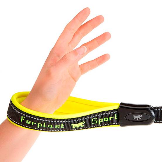Ferplast - Ferplast Laisse chien SPORT DOG, Laisse de dressage pour chien taille grande, Mousqueton avec mécanisme magnétique, Poignée rembourrée, Coutures - Imagen 2
