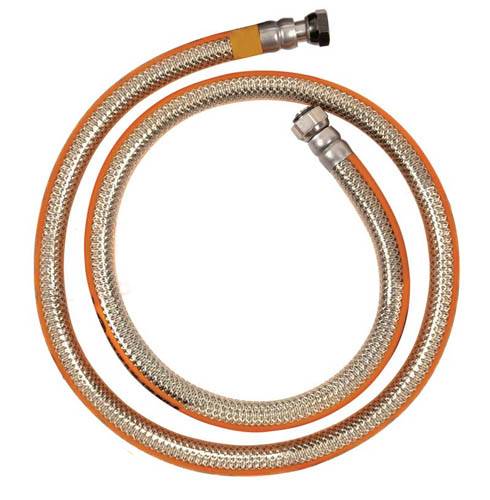 Ribimex - Tuyau gaz inox butane/propane 1,50 mètre a visser