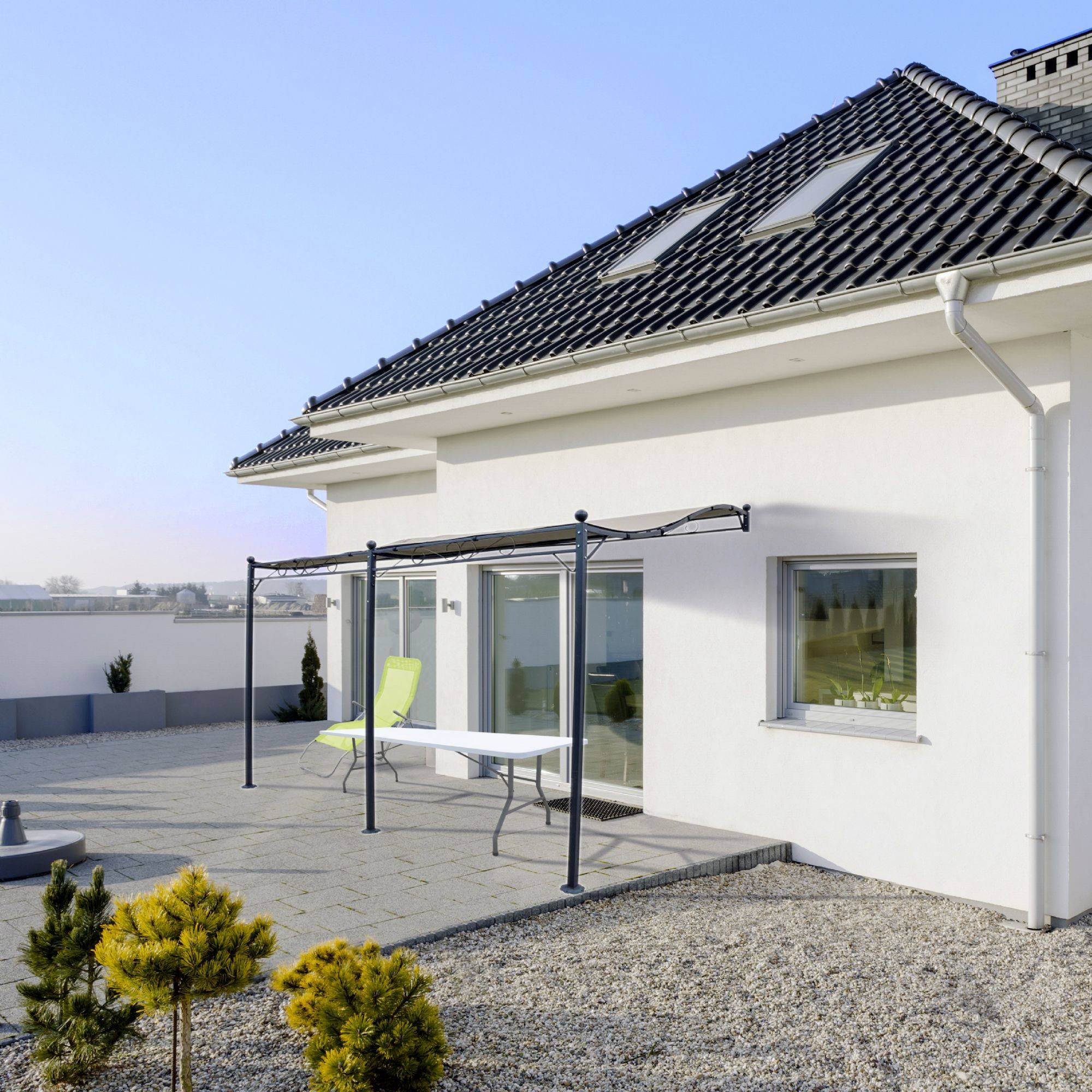 Pergola murale en acier époxy  3 x 4 m  WERKA PRO - Image 2