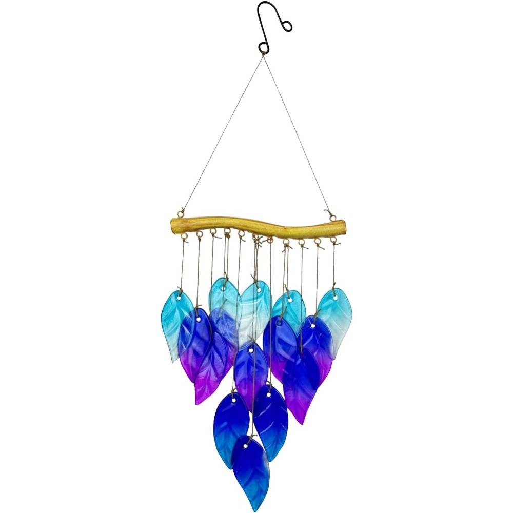 DtopbuyAge - Carillons Vent Extérieur Verre Bleu