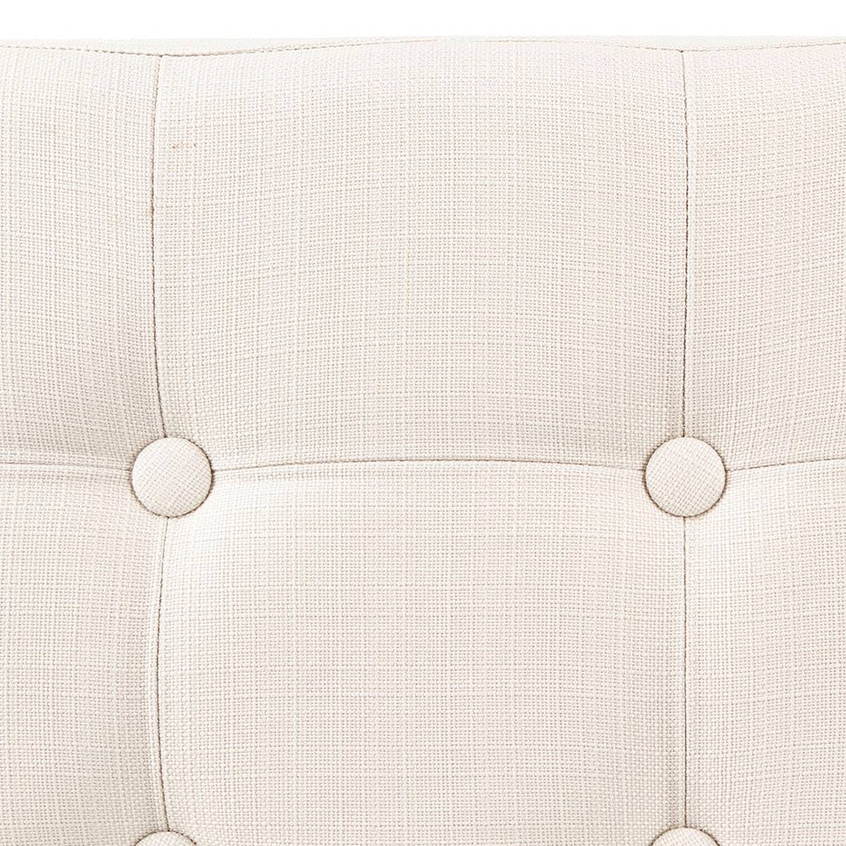 Atmosphera - Pouf pliant double "Lysandre" beige - Atmosphera Créateur d'intérieur - Image 4