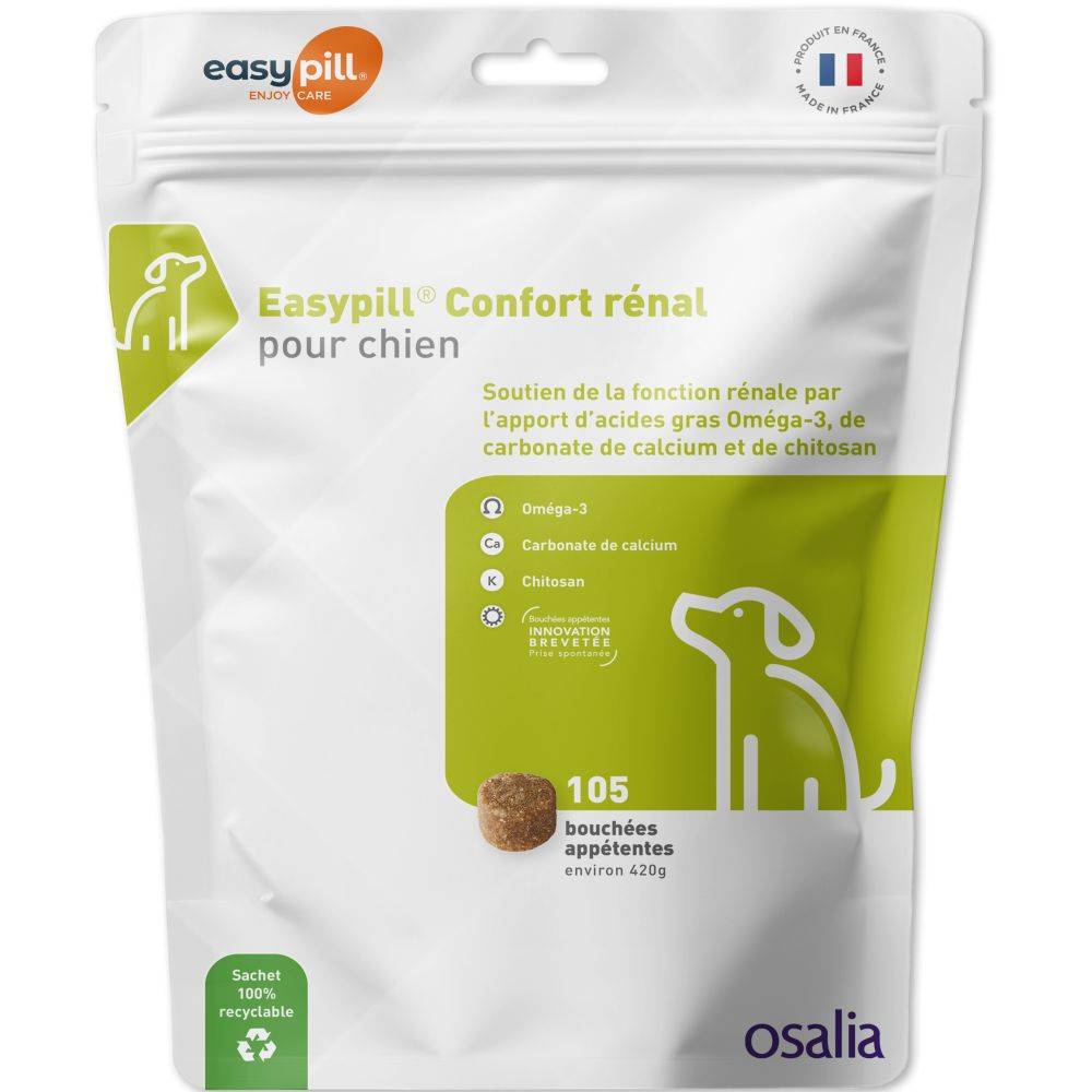 Easypill Grand Chien - Confort Renal - XL - Osalia 105 bouchées - Image 1