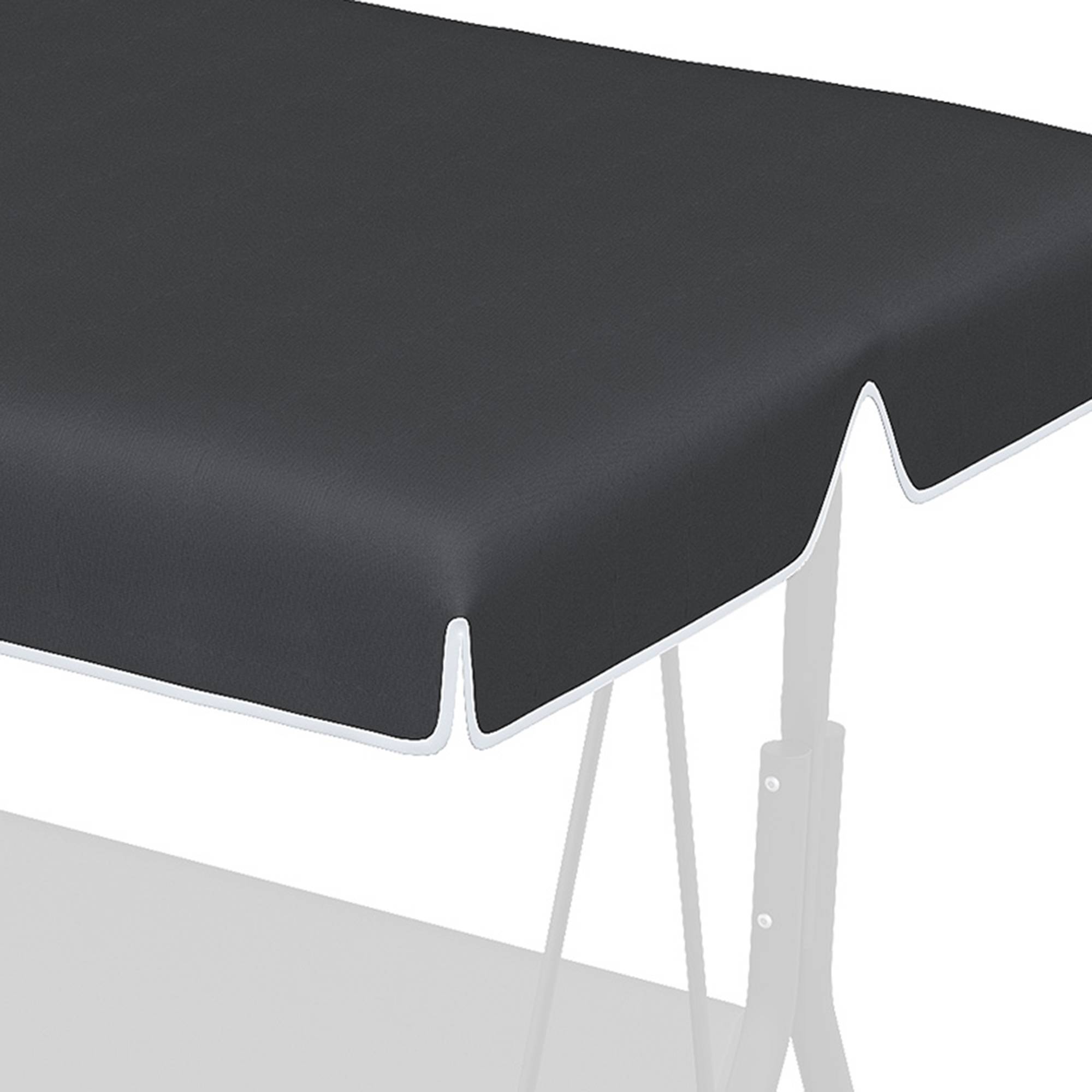 Outsunny - Toile de Rechange pour balancelle de Jardin Tissu Polyester Haute densité 200 g/m² 192L x 144l cm - noir - Outsunny - Imagen 7