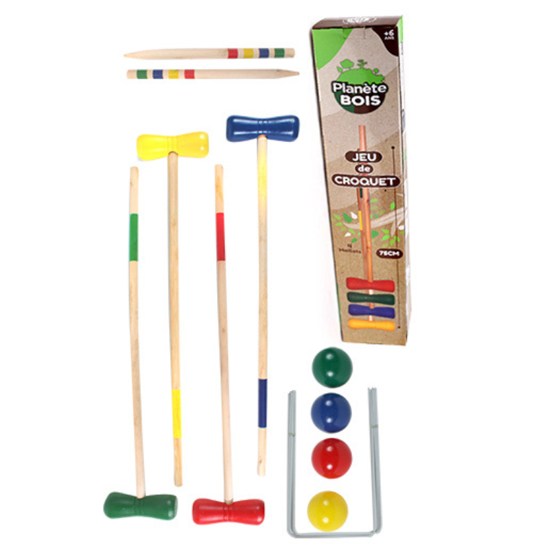 Mgm - Jeu de croquet en bois 75 cm - Mgm - Imagen 1